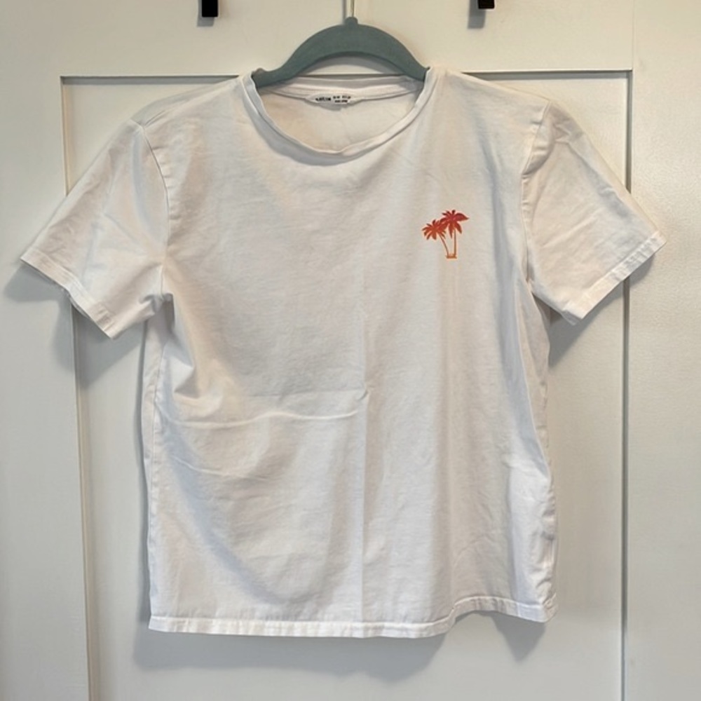 Tropical Beach White Tee